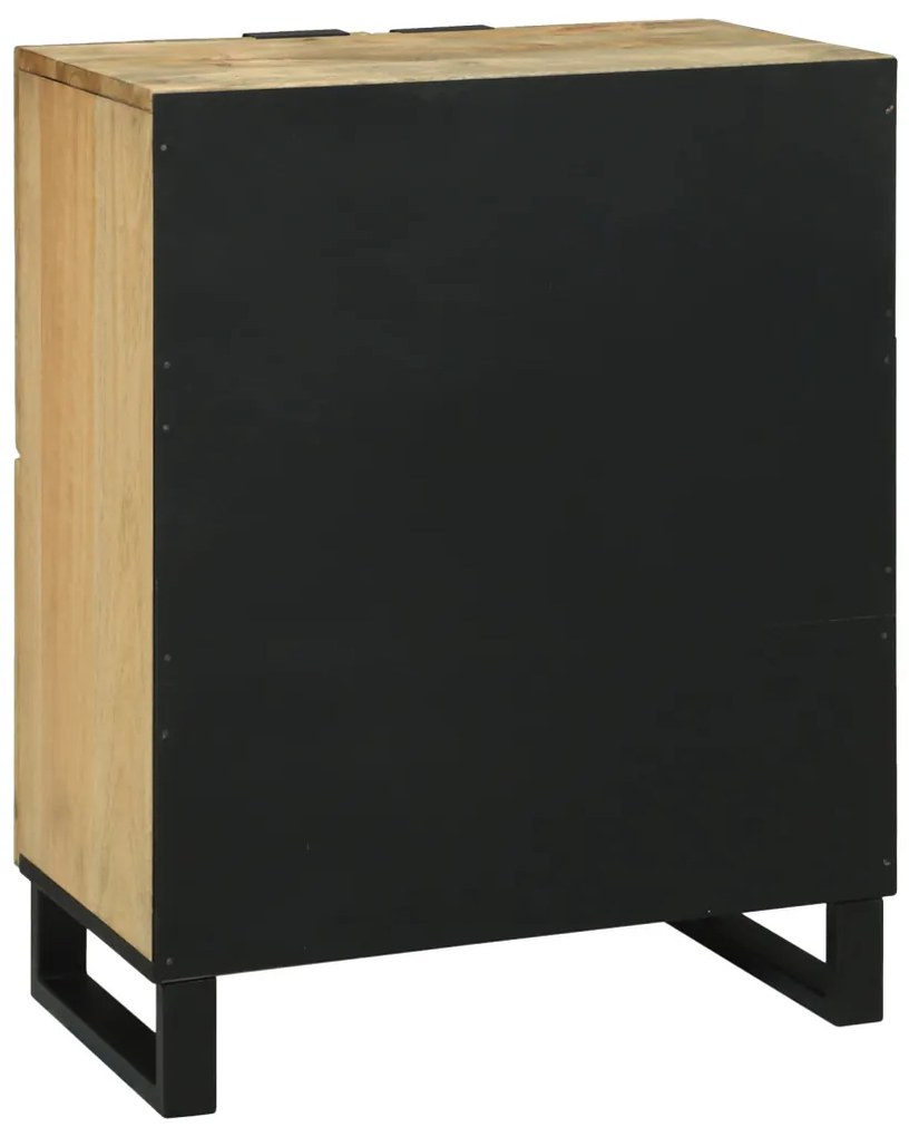 Oldalszekrény 60 x 33.5 x 75 cm - Tömör mangóból és őszi fából készült