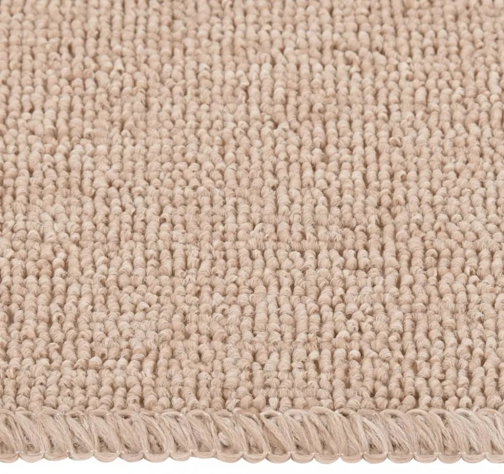 15 db bézs négyszögű csúszásmentes lépcsőszőnyeg 75 x 20 cm