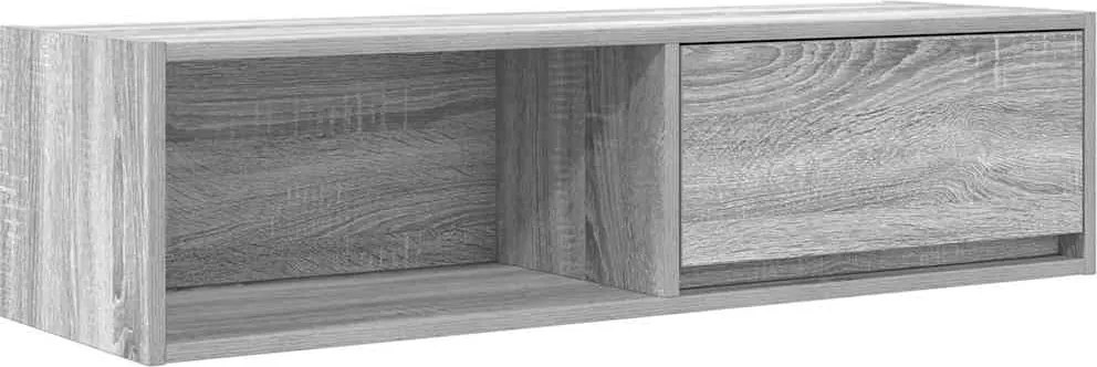 vidaXL szürke sonoma színű szerelt fa TV-szekrény 100x31x25,5cm