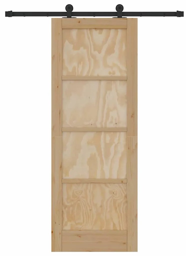Csúszóajtó ORKDAL Természetes és fekete 73.5 x 198.5 cm