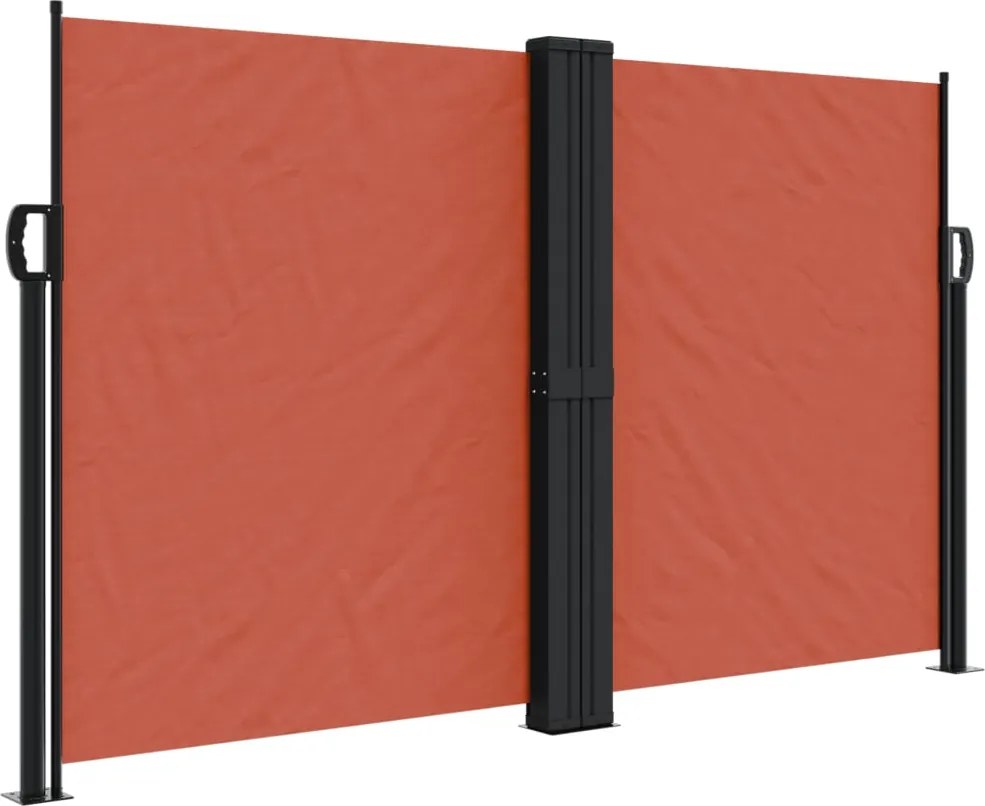 vidaXL terrakotta behúzható oldalsó napellenző 140x1200 cm