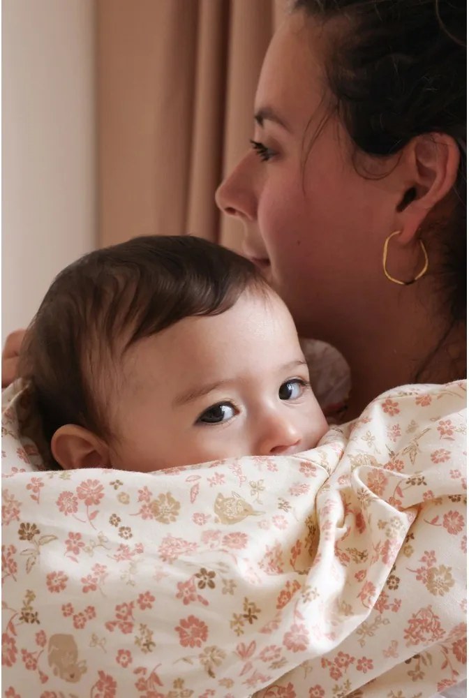 Bézs bio pamut gyerek ágyneműhuzat babaágyhoz 70x100 cm Augusta – Cam Cam Copenhagen