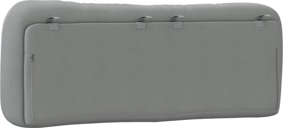 világosszürke szövet fejtámla párna Hvar 140 cm