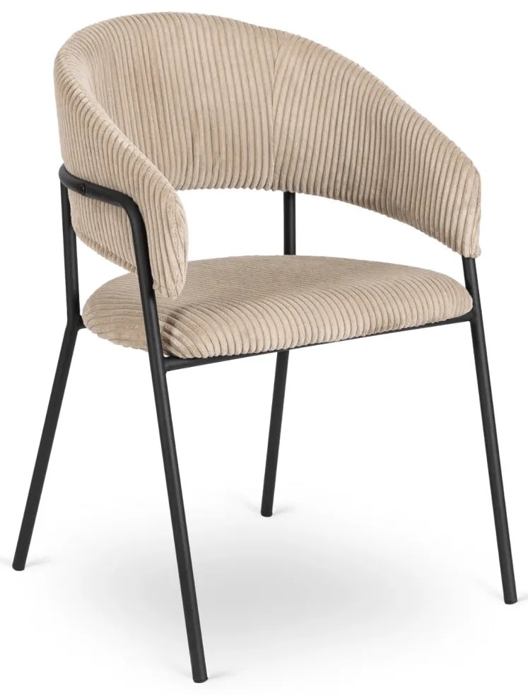 Bézs Kordbársony Étkezőszék TINKA