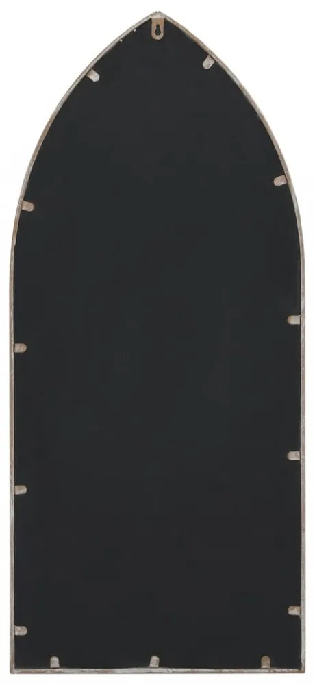 homokszínű vas kerti tükör kültéri használatra 70 x 30 cm