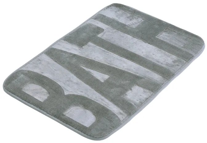 BISK Erga, fürdőszoba szőnyeg 60x40 cm, 5-ös modell, szürke, ERG-07899