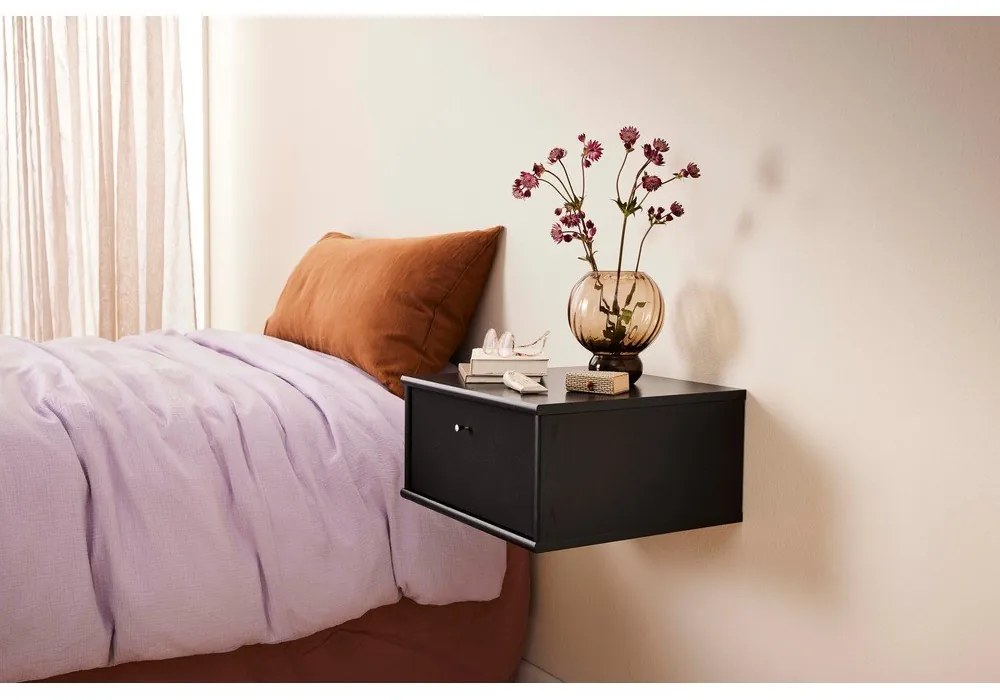 Fekete függő éjjeliszekrény Mistral - Hammel Furniture
