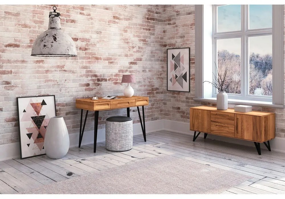 Bükkfa fésülködőasztal 120x53 cm Golo - The Beds