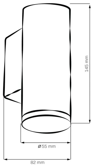 LED RGBW Fényerőszabályozható fürdőszobai fali lámpa TURYN 1xGU10/6,5W/230V IP44 fekete