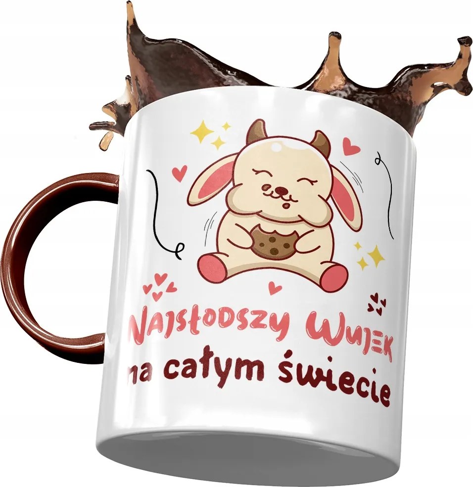 Bordó bögre Bácsi bácsinak Ajándék fényképes nyomtatással