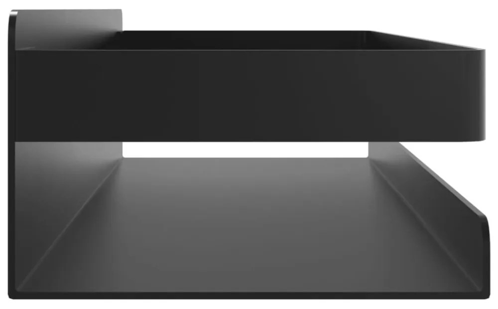csiszolt 304 rozsdamentes acél matt fekete zuhanypolc 30x10x6cm