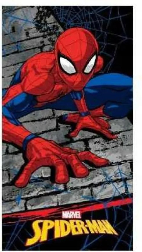 Strandtörölköző 70x140 Spiderman szürke pamut 320g/m2