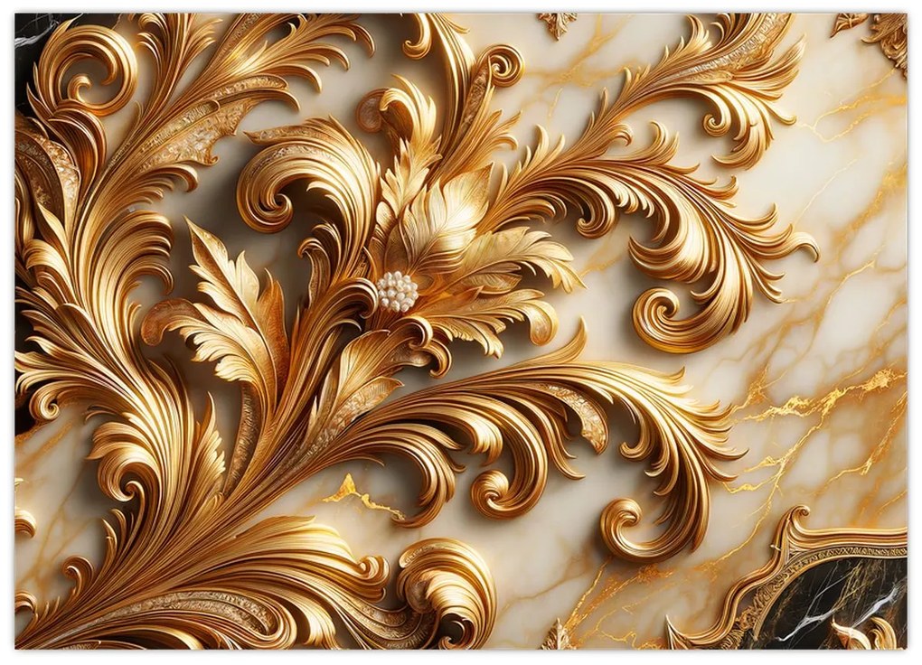 Kép - Márvány arannyal (70x50 cm)