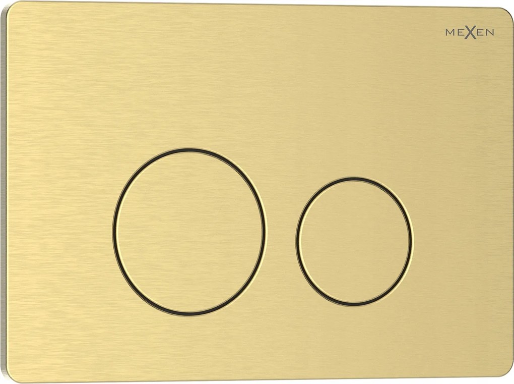 Mexen Tex 06 Nyomógomb Wc Állványhoz Rozsdamentes Acél Arany Szálcsiszolt