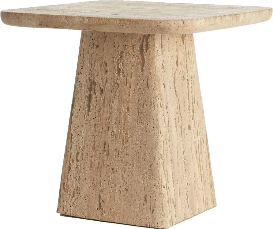 Tárolóasztal kő asztallappal 45x45 cm Kepami – Light &amp; Living