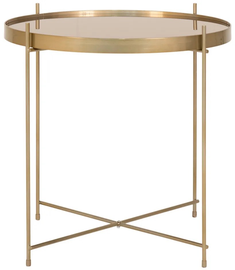 Venezia dohányzóasztal rézszínű, Ø48xh48cm