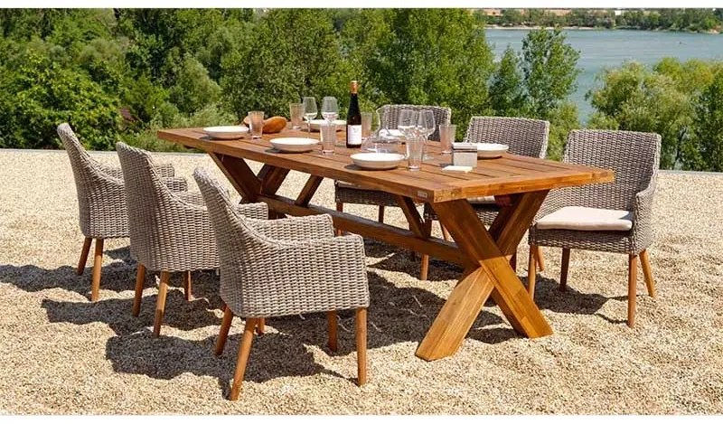 Norwick Teak kerti asztal 250 cm