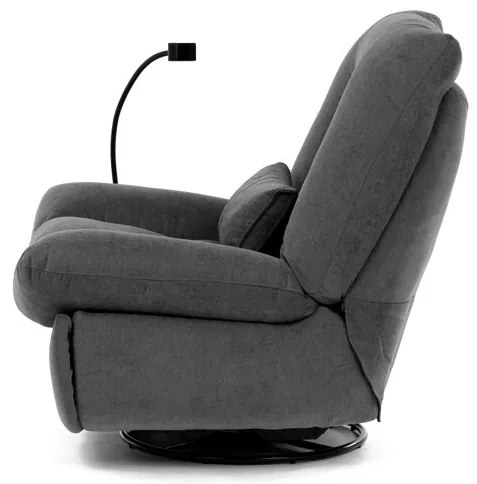 Elektromos vezérlésű szürke szövet dönthető fotel. TV-7089 GREY2