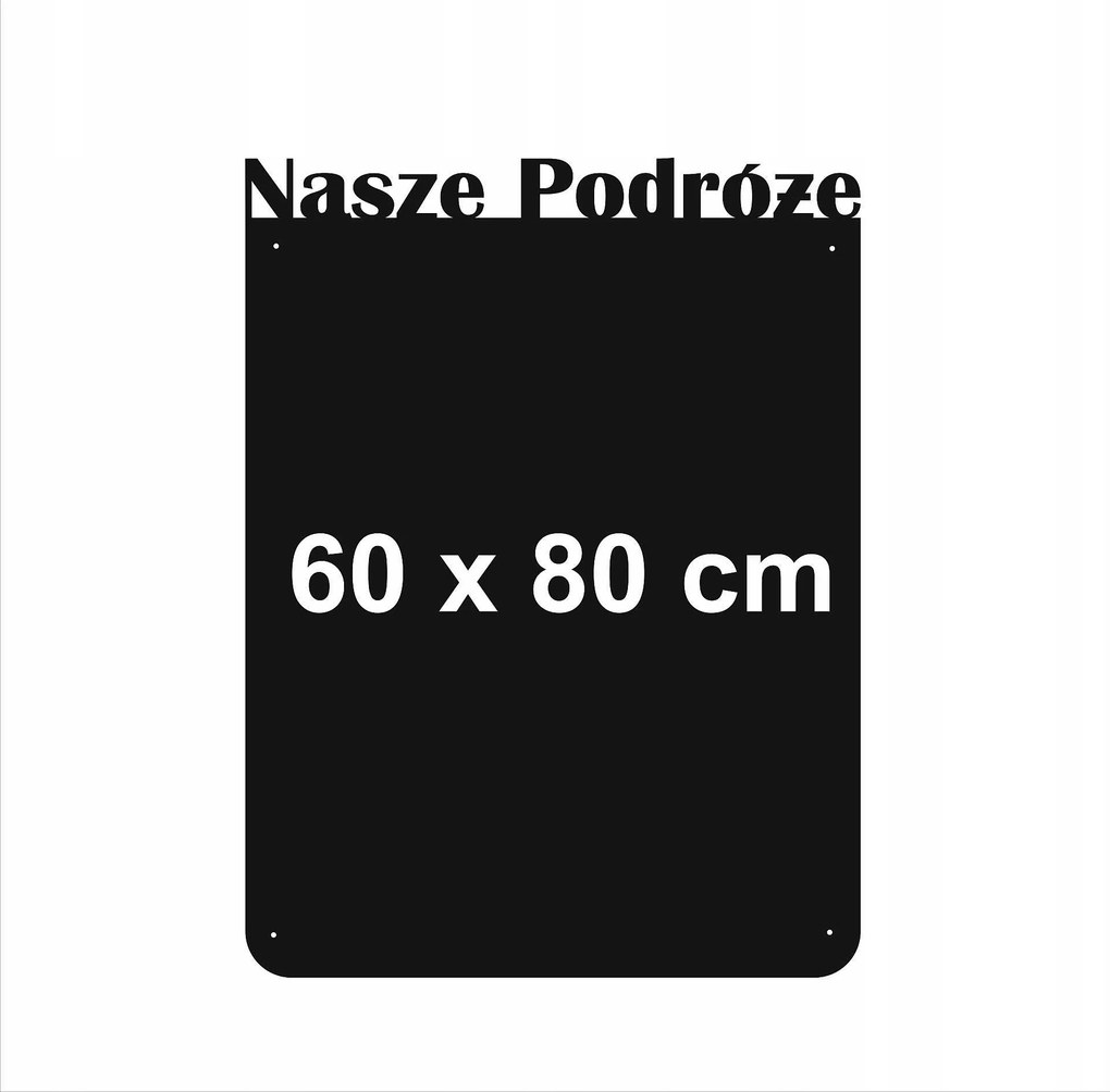 Mágneses tábla nyaraláshoz |60x80cm| Utazásaink