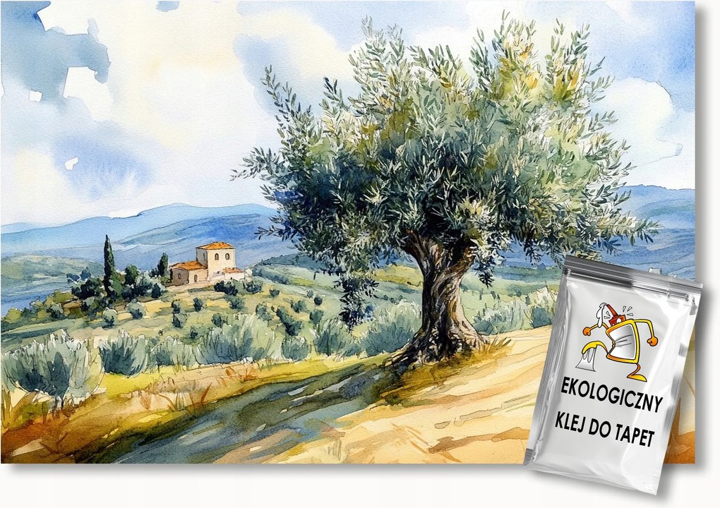 Fotótapéta Flizelina Olaszország Toszkána Fa Olíva Villa 150x105 ragasztó