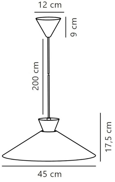 Nordlux - Csillár zsinóron DIAL 1xE27/40W/230V átm. 45 cm fehér