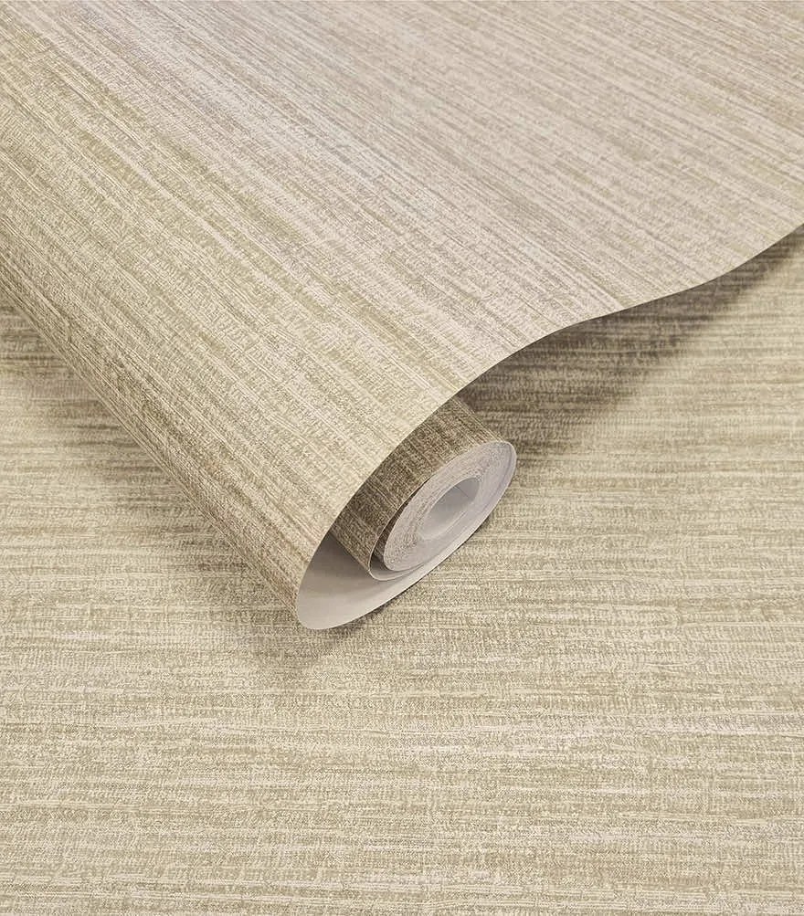 Holden Decor Textura Rete krém-taupe fémhatású szövet hatású vlies tapéta – 66203