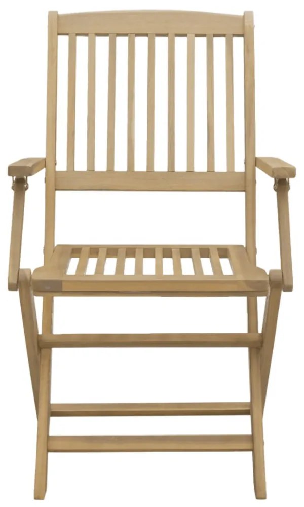 4 db összecsukható tömör akácfa kerti szék 57,5x54,5x90 cm