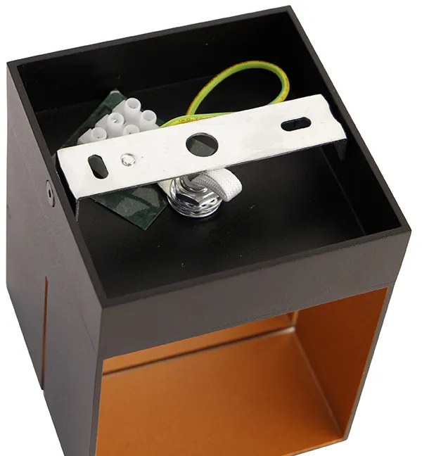 4 db-os falilámpa szett fekete arannyal 9,7 cm - Transfer Groove