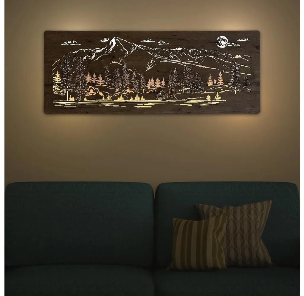 Li-Go 23524/DUB2 - LED dimmelhető fali dekoráció LED/24W/230V 130x50 cm tölgy