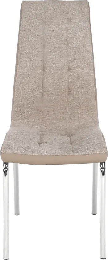 Étkezőszék, bézs/króm, GERDA NEW