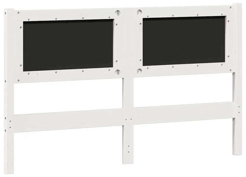 Fejtámla Egyéb Fehér és világosszürke 150 cm Tömör fenyőfa