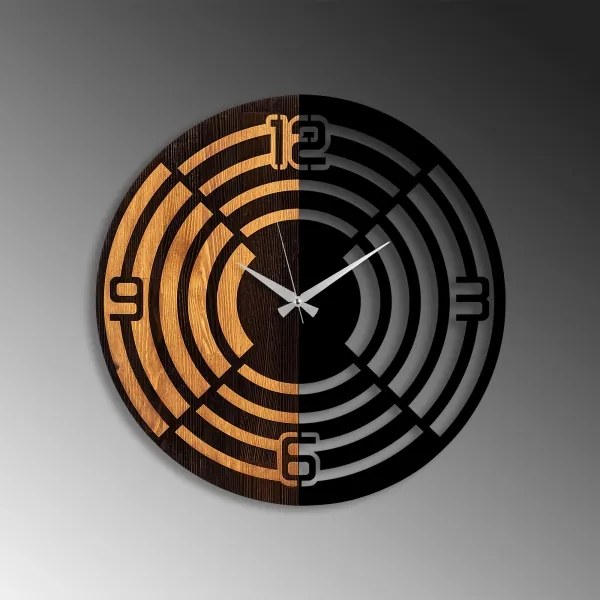 Fali óra 56 cm átmérő, 1xAA, fa/fém kivitel