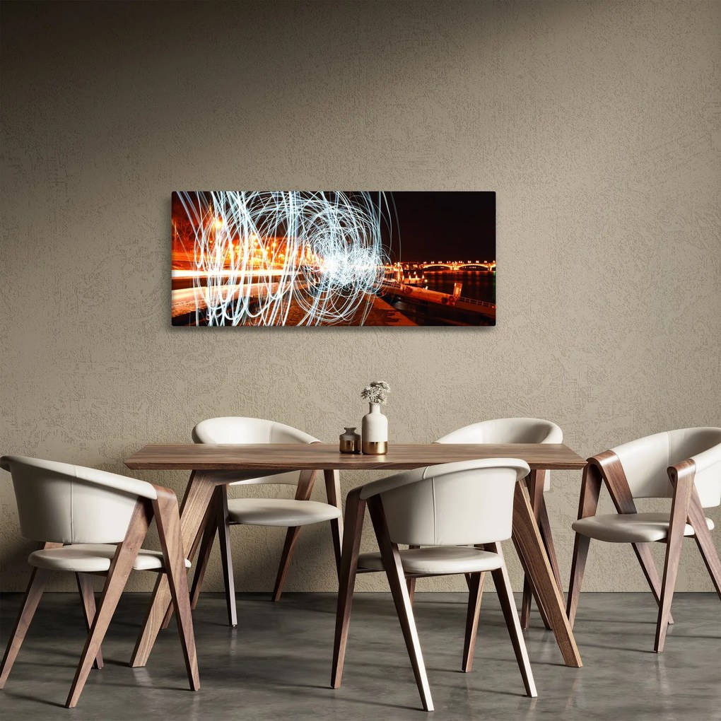 A fényhullámok képe (120x50 cm)