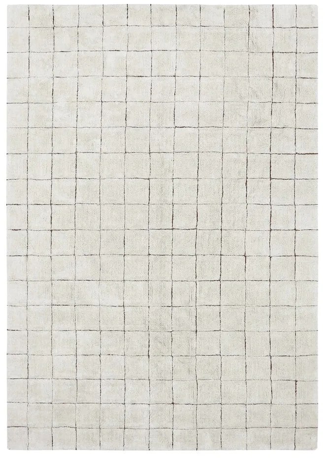 Krémszínű mosható kézi szövésű pamut szőnyeg 170x240 cm Mosaic – Lorena Canals