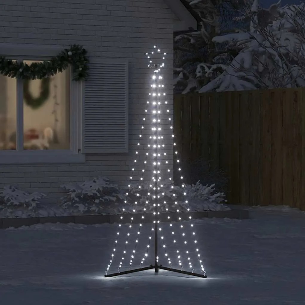 hideg fehér LED karácsonyfa 339 LED 182 cm