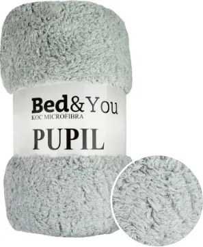 Gyönyörű mikroszálas ágytakaró 160x200 Pupil szürke világos