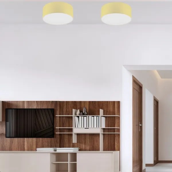 Mennyezeti lámpa SIRJA PASTEL 1xE27/60W/230V átm. 35 cm sárga