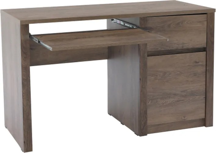 PC asztal, sötét tölgy lefkas, MONTANA B1