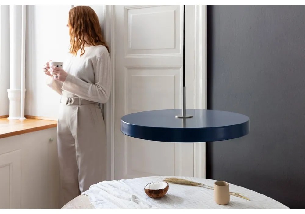 Petróleumkék LED függőlámpa fém búrával ø 43 cm Asteria Medium – UMAGE