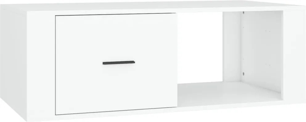 vidaXL fehér szerelt fa dohányzóasztal 100x50,5x35 cm