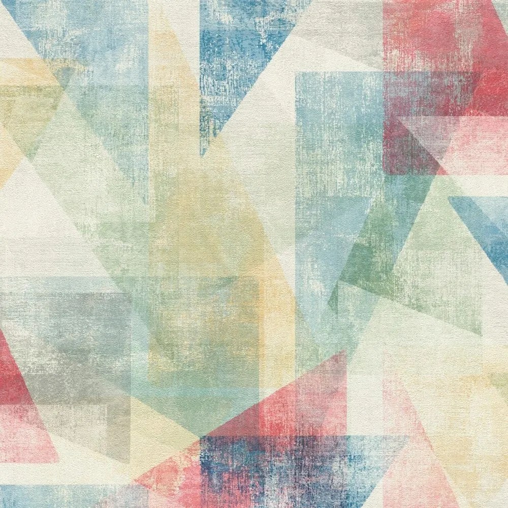 Vinyl Háromszögek Tapéta Flizelin Rasch 617979 Kiárusítás