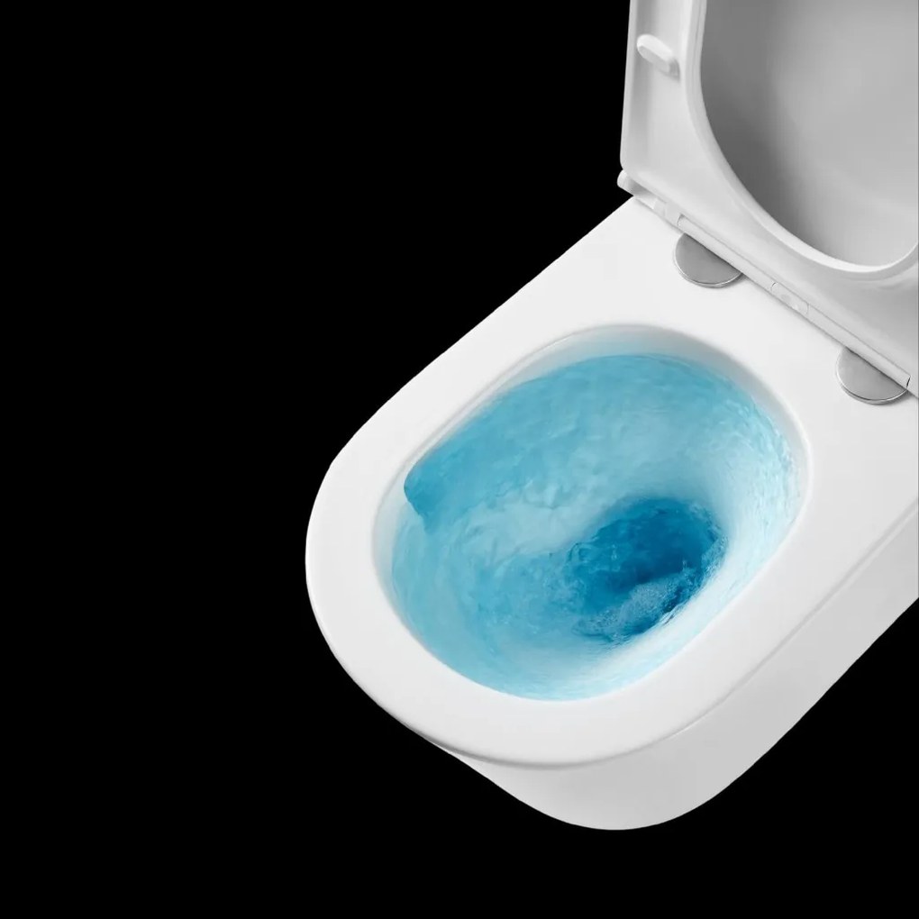 Invena Limnos, falra szerelhető wc csésze Swirlflush 490x370x360 mm + wc ülőke lassan záródó, fehér, INV-CE-93-001-L