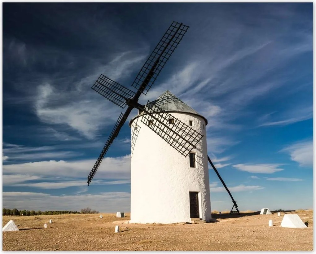 Poszterek 50x40 Szélmalom Fa lapátok