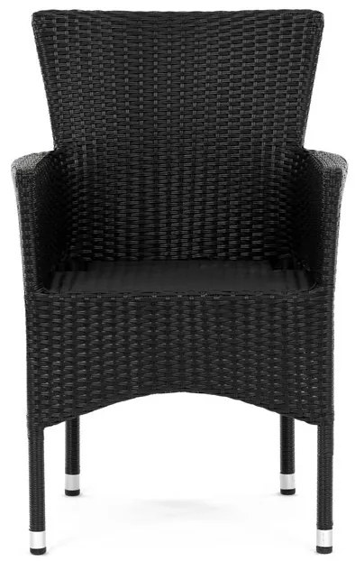 Fekete Polyrattan Kerti Szék. AZC-S2117 BK
