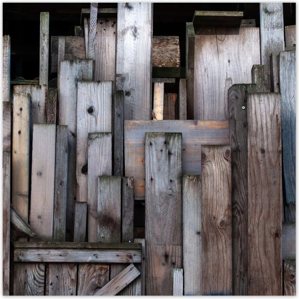 Poszterek 30x30 Régi deszkák 3D hatás