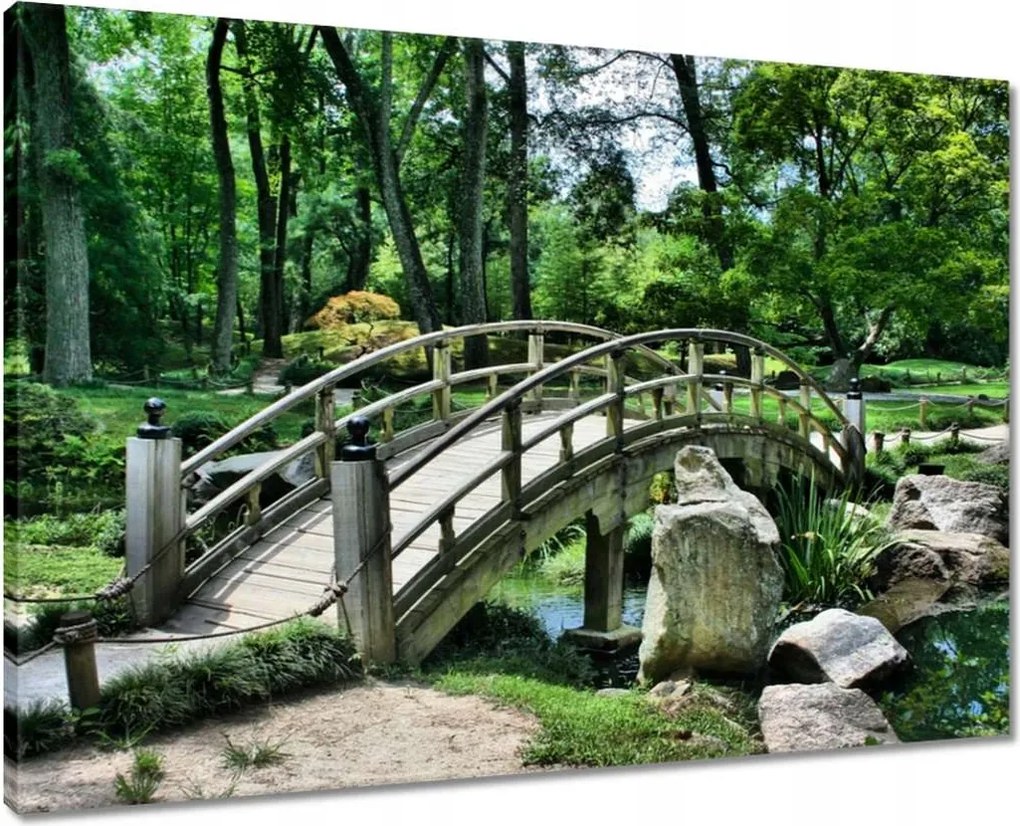 Vászonkép 70x50 Fa híd