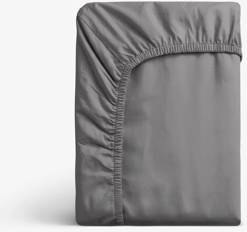 Goldea pamut gumis lepedő - sötétszürke 140 x 200 cm