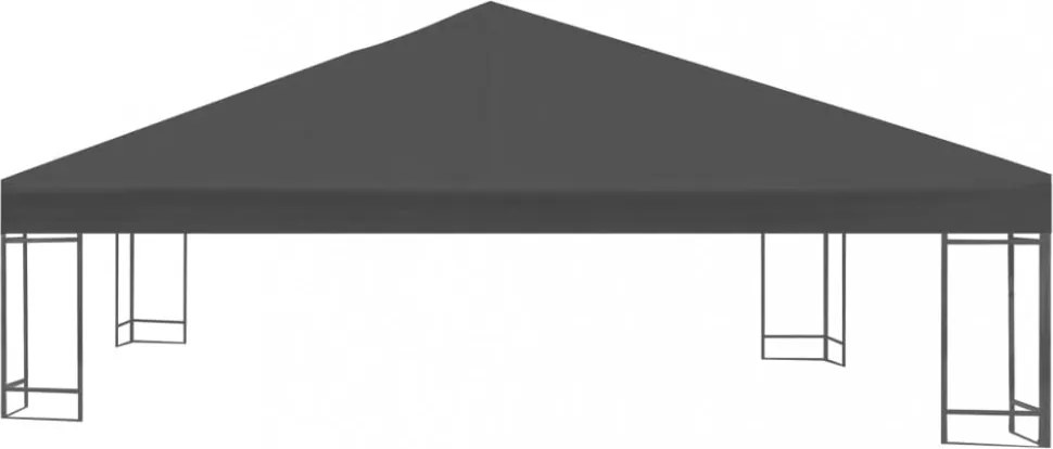 szürke pavilon tetőponyva 310 g/m², 3 x 3 m