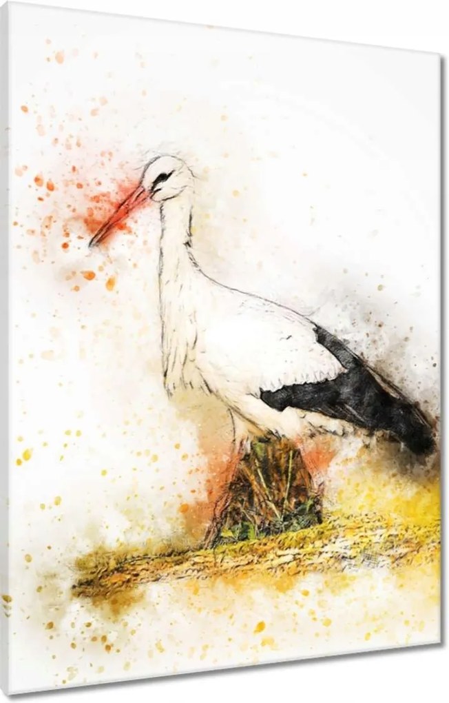 Vászonkép 60x80 Gólya