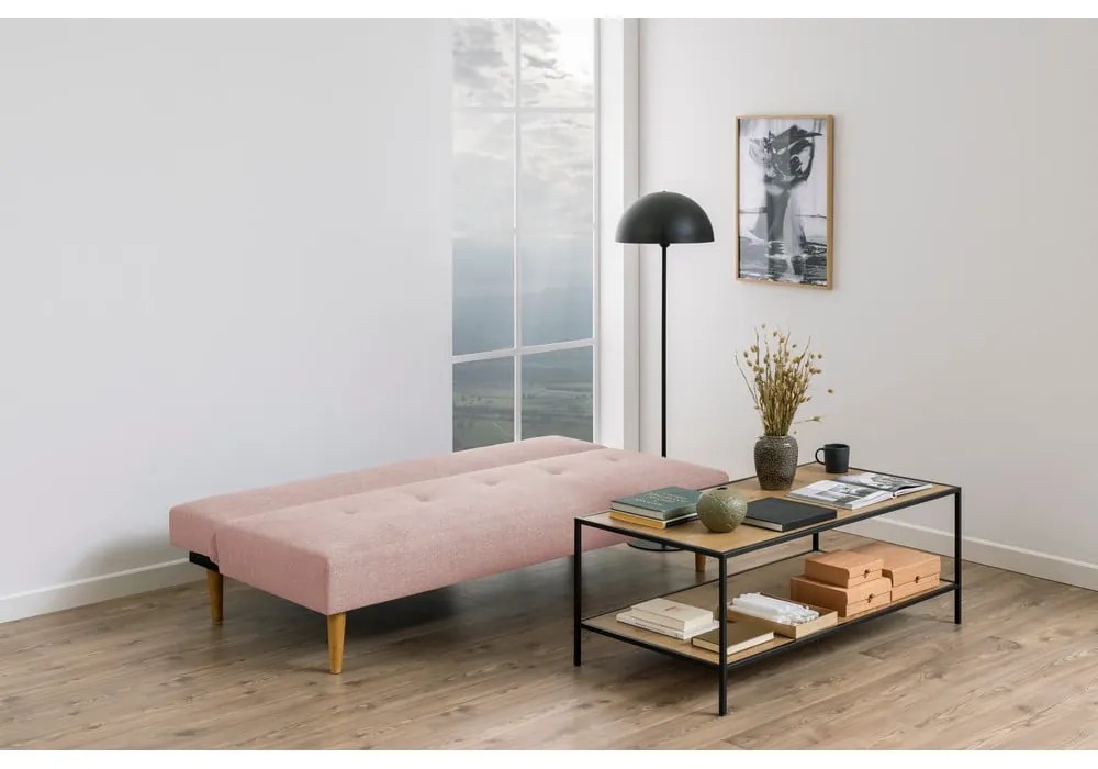 Rózsaszín kinyitható kanapé 180 cm Matylda – Bonami Essentials